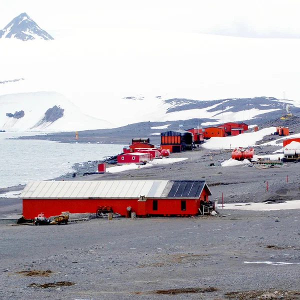 Antártica paisagem fundo vista — Fotografia de Stock