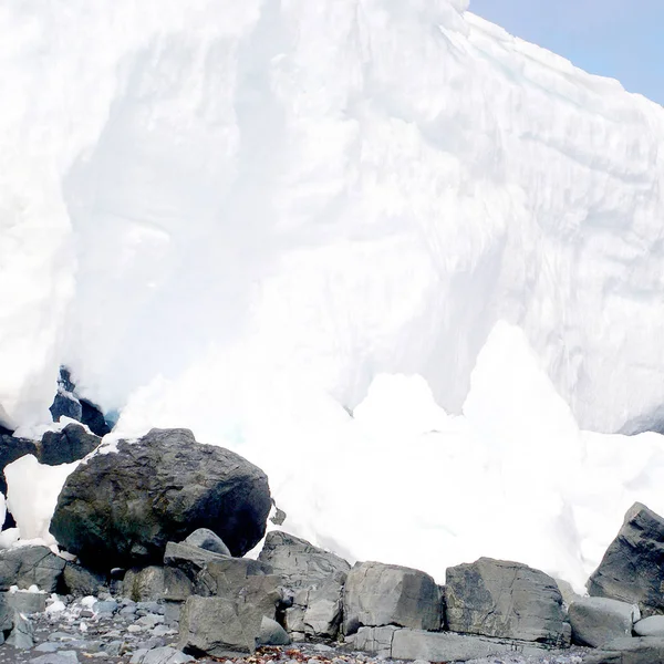 Antártica paisagem fundo vista — Fotografia de Stock