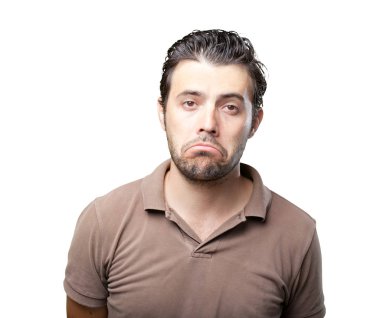 Latin yakışıklı jestleri beyaz