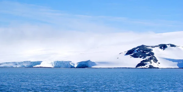 Antártica paisagem fundo vista — Fotografia de Stock