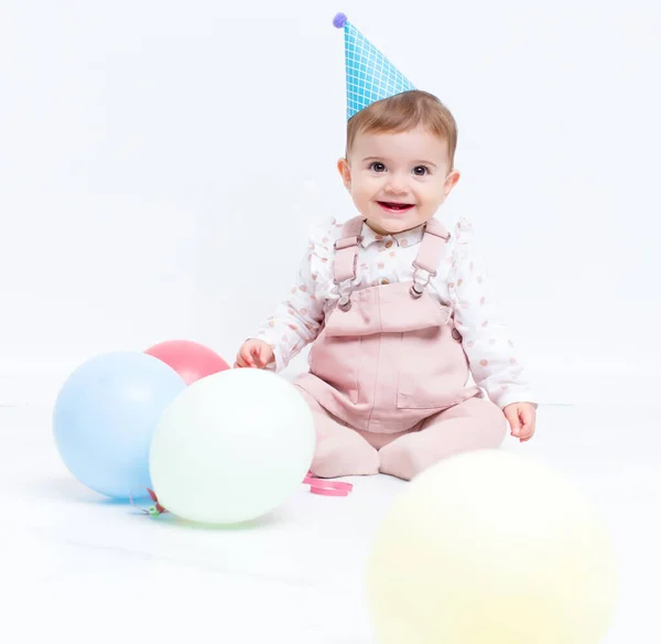 Baby Birthday Party Ballons Royalty Free Stock Photos