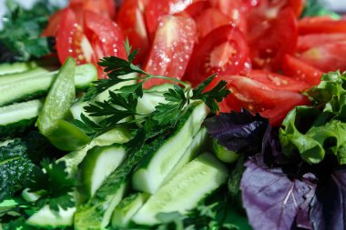 taze dilimlenmiş sebze