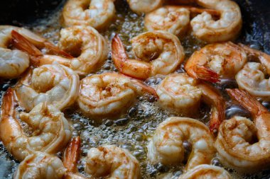 Kaplan karides bir Pan