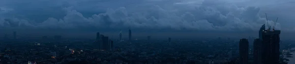 Vista panorâmica do lado sul da cidade de Bangkok — Fotografia de Stock