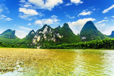 Guilin Lijiang manzara manzarası
