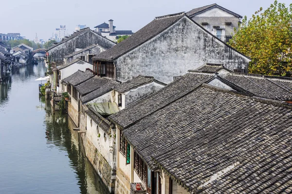 Jiangnan vody města Nanxun staré město — Stock fotografie