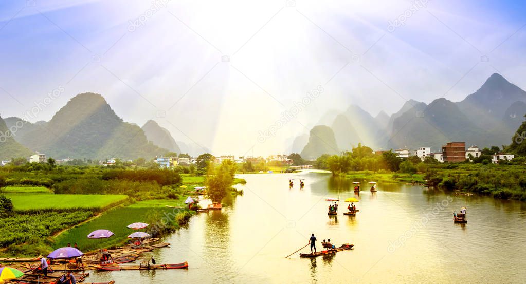 Guilin Lijiang landscape scenery