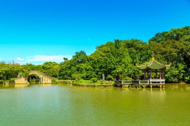 Çin Klasik Bahçeleri 'nin mimari manzarası