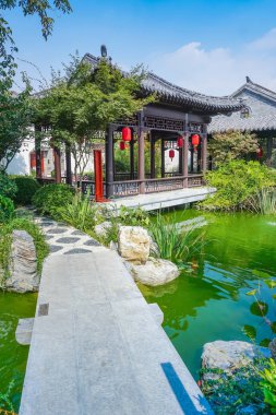 Çin klasik mimari manzarası