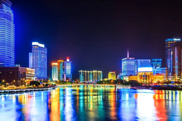 City architecture landscape night view