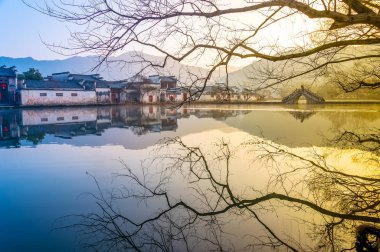 Çin 'in Hongcun kasabası.