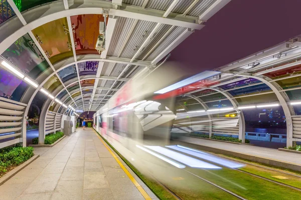 Guangzhou Cidade Semáforo Metrô Ferroviário — Fotografia de Stock