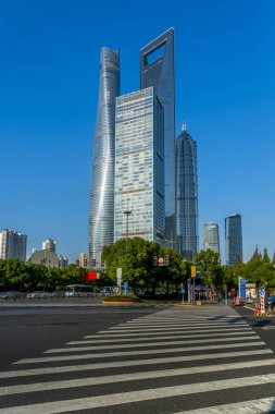 Lujiazui, Şangay 'da kentsel mimari manzara