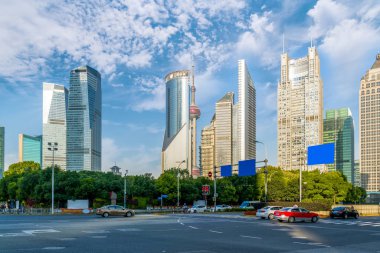 Lujiazui, Şangay 'da kentsel mimari manzara