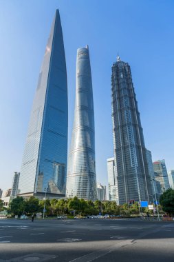 Lujiazui, Şangay 'da kentsel mimari manzara