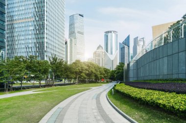 Lujiazui, Şangay 'da kentsel mimari manzara