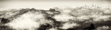 Huangshan Dağı, Çin 'in güzel manzarası.