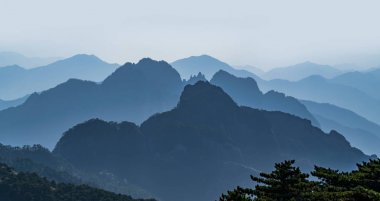 Huangshan Dağı, Çin 'in güzel manzarası.