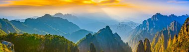 Huangshan Dağı, Çin 'in güzel manzarası.