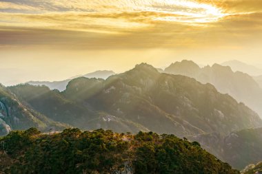 Huangshan Dağı, Çin 'in güzel manzarası.