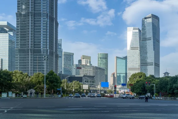 Baulandschaften Lujiazui Shanghai — Stockfoto