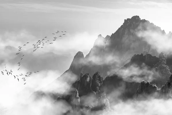 Huangshan Dağı, Çin 'in güzel manzarası.