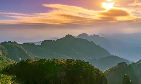 Huangshan Dağı Çin Güzel Manzarası — Stok fotoğraf