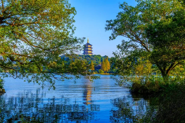 Όμορφο Τοπίο Της Hangzhou West Lake — Φωτογραφία Αρχείου