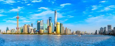 Şangay Lujiazui panoramik görünümü