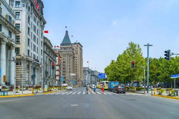 Shanghai Bund Nanjing Road Fußgängerzone — Stockfoto
