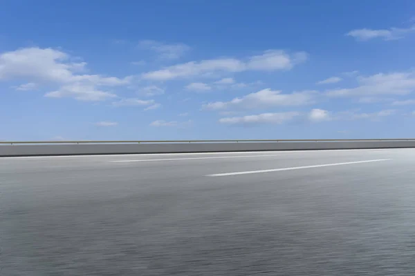 Strada Asfaltata Autostradale Vuota Bellissimo Paesaggio Del Cielo — Foto Stock