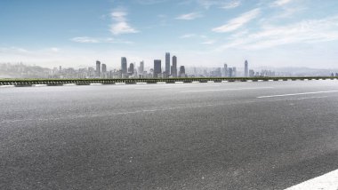 Yol ve Chongqing kentsel mimari peyzaj silüeti