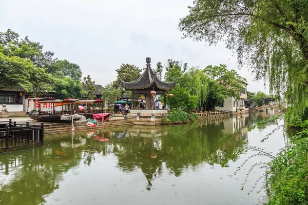 Jiangnan Köyü Suzhou Eski Şehir Sokağı — Stok fotoğraf