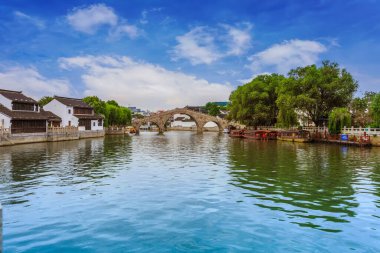 Çin, Asya 'daki Suzhou kasabası.
