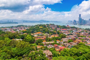 Xiamen Gulangyu 'nun Çin, Asya manzarası