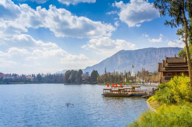 Çin, Asya 'da Kunming Dianchi Gölü