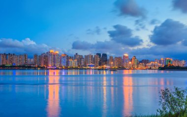 Wenzhou, Çin 'de kentsel mimari manzara