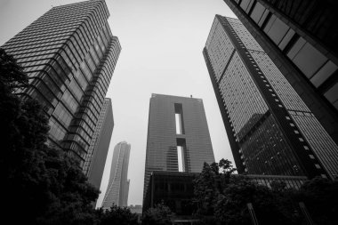 CI 'daki ticari binanın mimari manzarası.