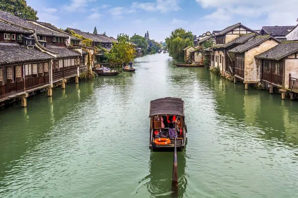 Les Belles Rivières Wuzhen Les Paysages Architecturaux Anciens — Photo