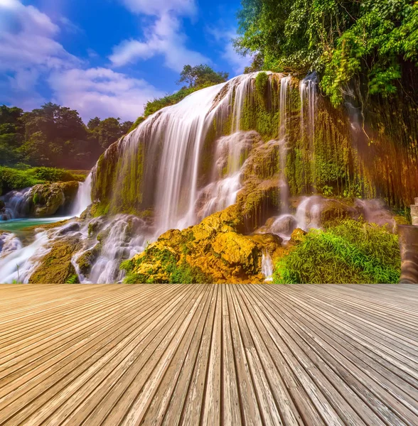 Landscape with Waterfall in China, Asia