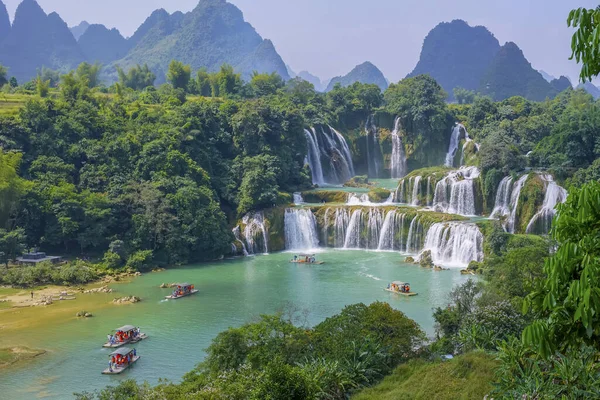 Landscape with Waterfall in China, Asia