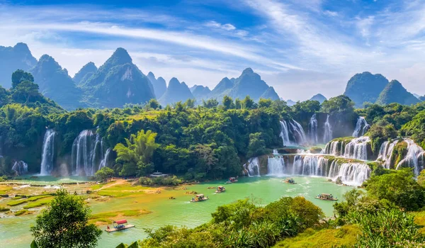 Waterfall of landscape scenery