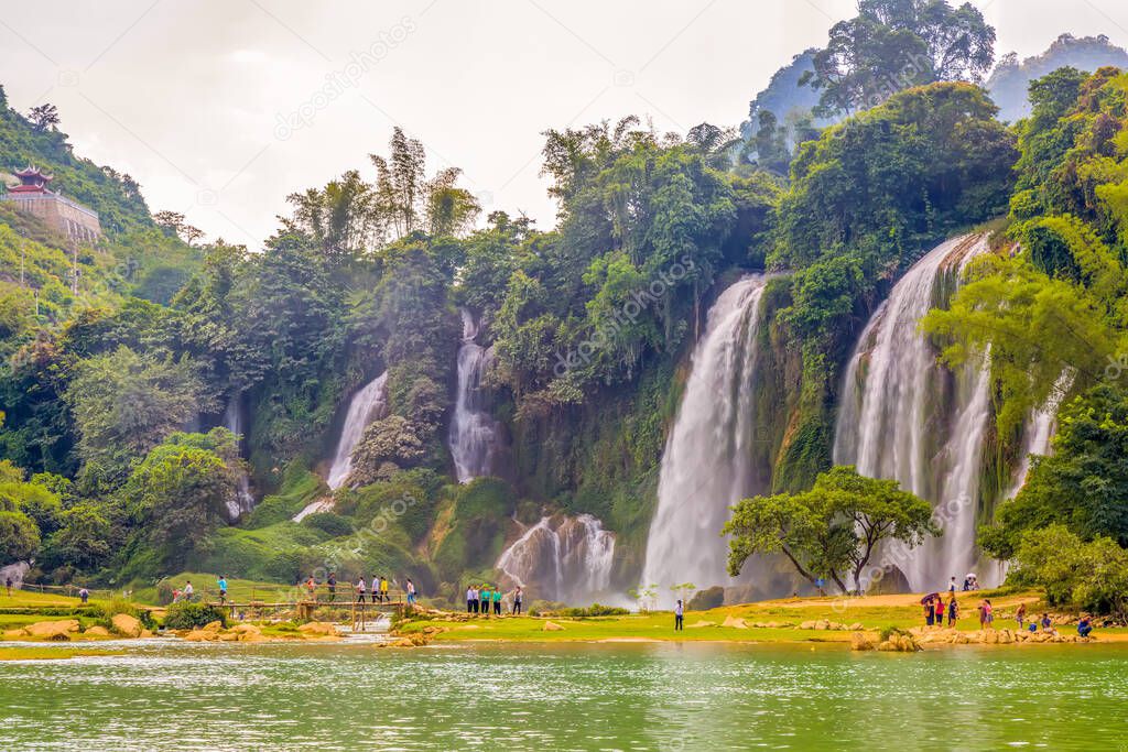 Waterfall of landscape scenery