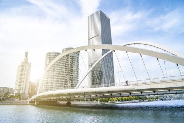 Tianjin 'deki kentsel mimari manzara