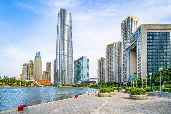 Городской архитектурный ландшафт Тяньцзиня
