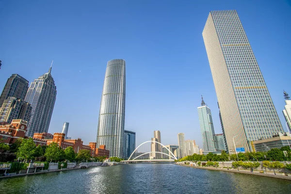 Tianjin 'deki kentsel mimari manzara