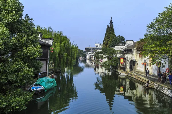 Ciudad Del Agua Jiangnan Ciudad Antigua Nanxun —  Fotos de Stock