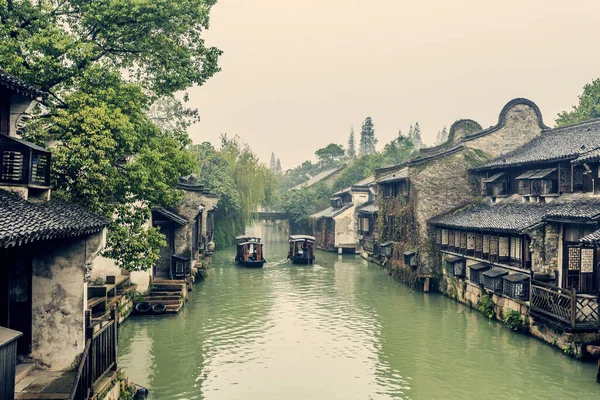 Vila Água Jiangnan Wuzhen — Fotografia de Stock