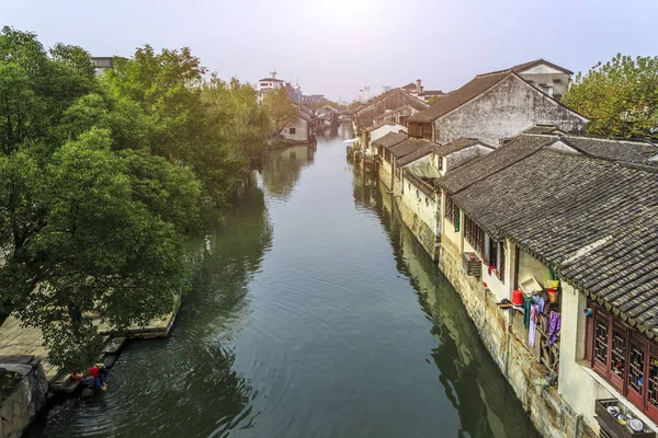 Jiangnan Water Town Αρχαία Πόλη Nanxun — Φωτογραφία Αρχείου