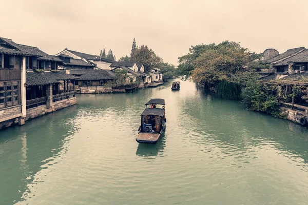 Θαλάσσιο Χωριό Jiangnan Wuzhen — Φωτογραφία Αρχείου